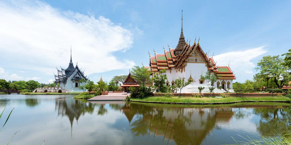 Replika nieistniejącego pałacu w Ayutthaya