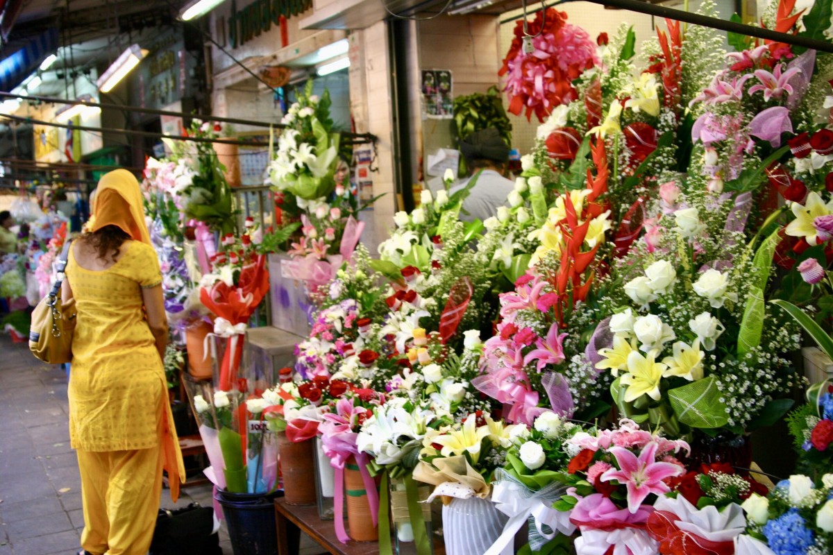 Market kwiatowy Pak Khlong.