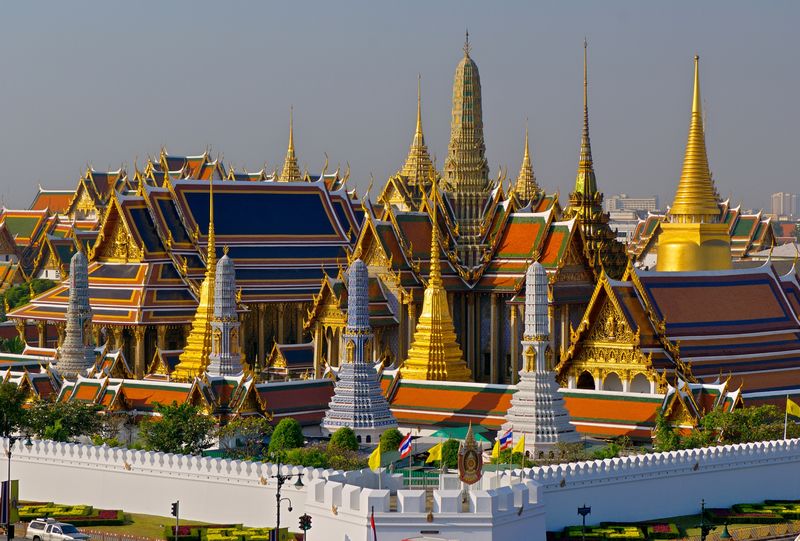 Świątynia Szmaragdowego Buddy na terenie Wielkiego Pałacu w Bangkoku