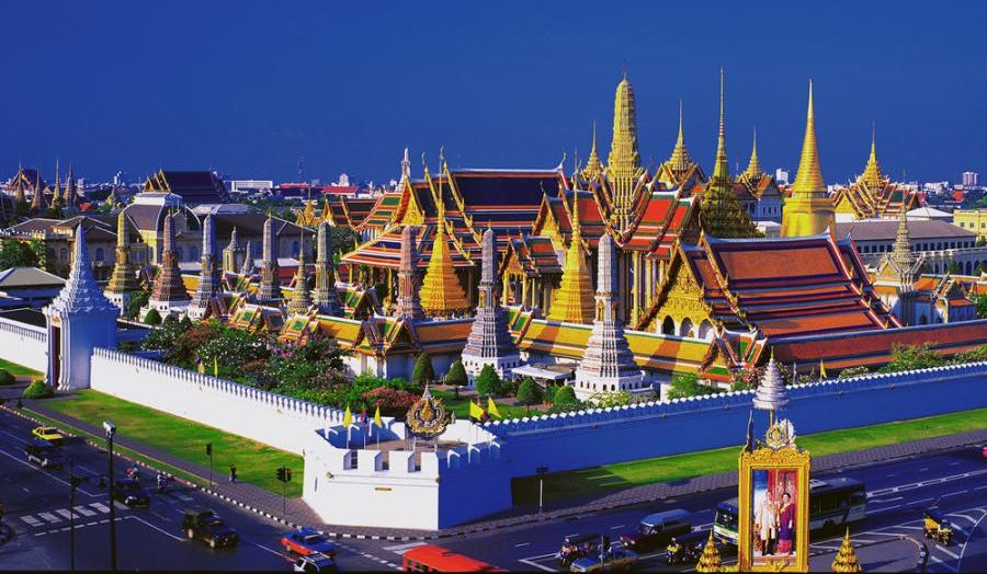 Teren Wielkiego Pałacu w Bangkoku