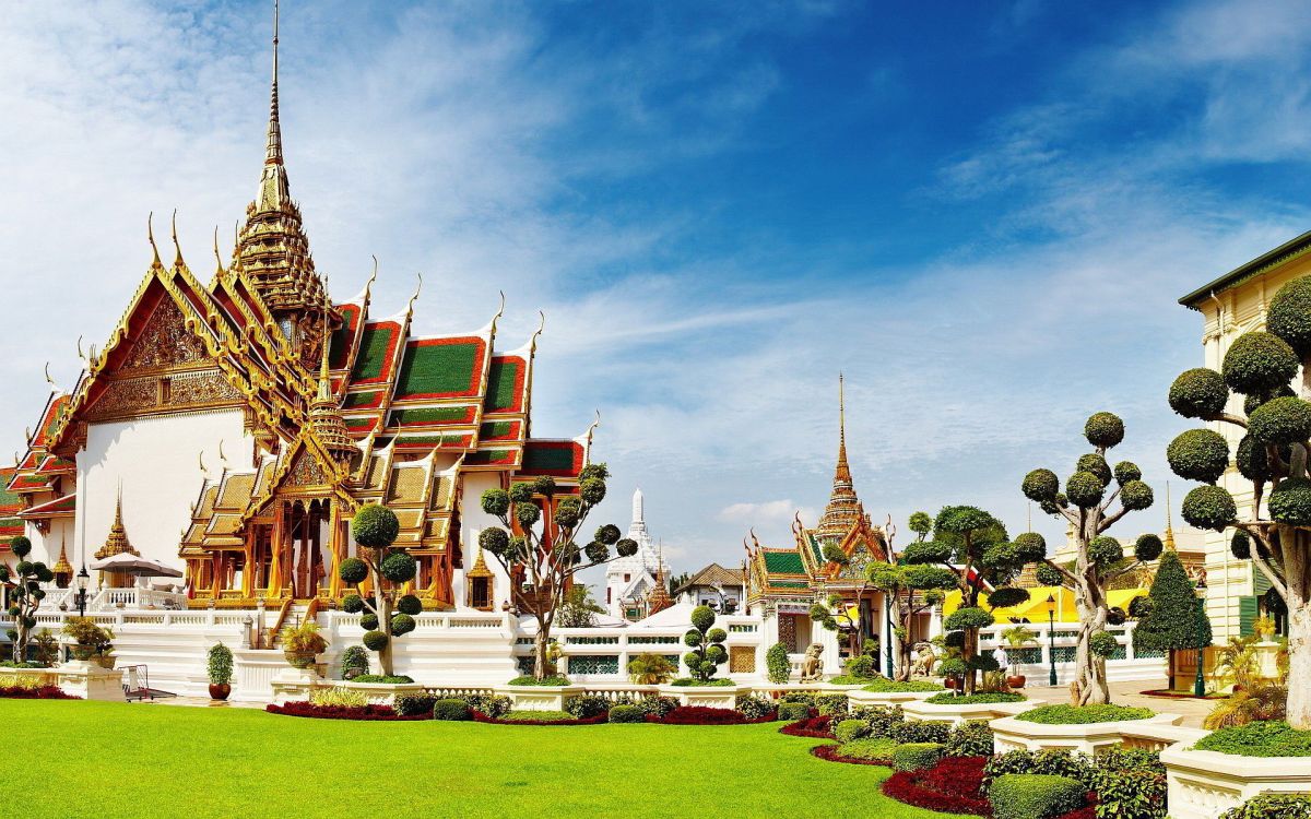 Teren Wielkiego Pałacu w Bangkoku